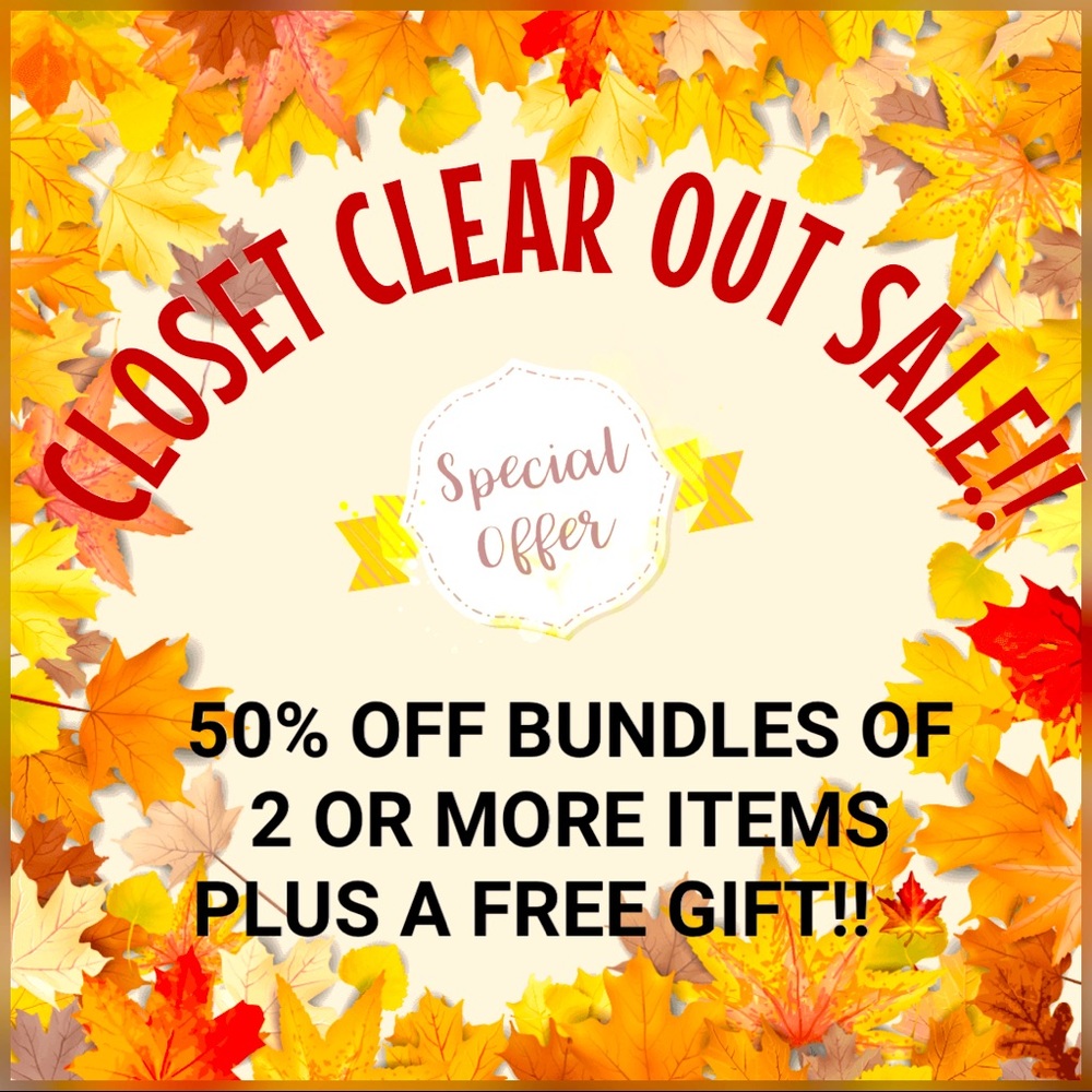Closet Clear Out Sale 🧡